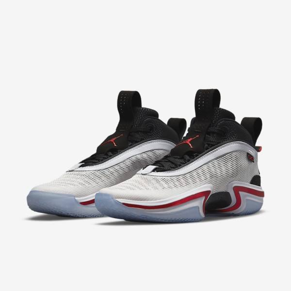 White / Black / Red Nike Air Jordan XXXVI Psychic Energy Men's Basketball Shoes | NK985BUI