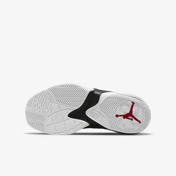 White / Black / Red Nike Jordan Max Aura 3 Older Kids' Jordan Shoes | NK840STZ