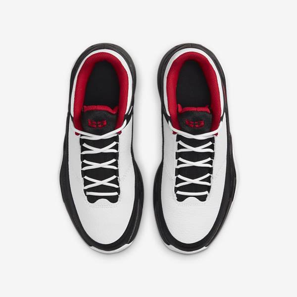 White / Black / Red Nike Jordan Max Aura 3 Older Kids' Jordan Shoes | NK840STZ