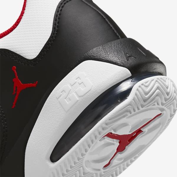 White / Black / Red Nike Jordan Max Aura 3 Older Kids' Jordan Shoes | NK840STZ