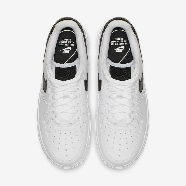 White / Black / White Nike Air Force 1 07 Women's Sneakers | NK543IFM