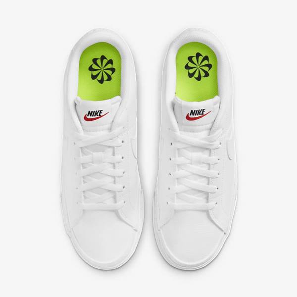 White / Black / White Nike Court Legacy Next Nature Women's Sneakers | NK762EJW