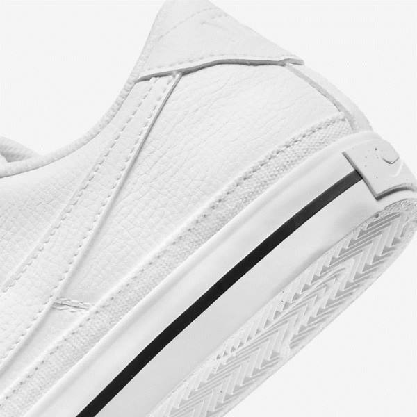 White / Black / White Nike Court Legacy Next Nature Women's Sneakers | NK762EJW