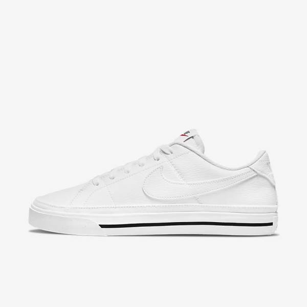 White / Black / White Nike Court Legacy Next Nature Women\'s Sneakers | NK762EJW