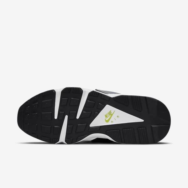 White / Black / Yellow Nike Air Huarache Women's Sneakers | NK542JQR