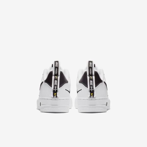 White / Black / Yellow / White Nike Air Force 1 LV8 Utility Older Kids' Sneakers | NK980LSO