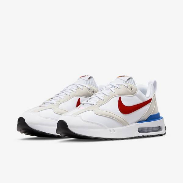 White / Blue / Black / Red Nike Air Max Dawn Men's Sneakers | NK270YHS