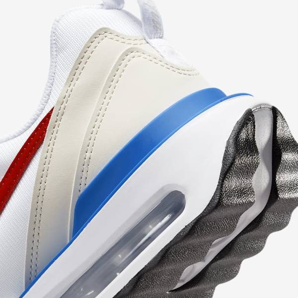 White / Blue / Black / Red Nike Air Max Dawn Men's Sneakers | NK270YHS