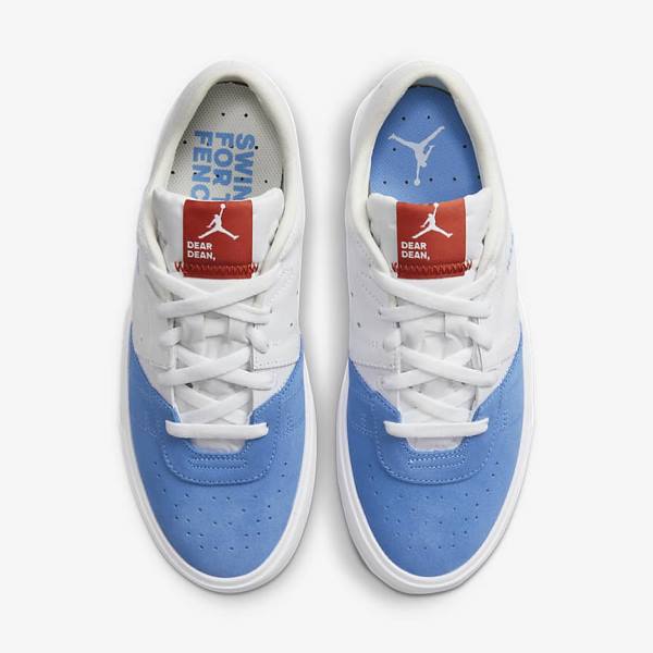 White / Blue Nike Jordan Series .02 Dear Dean Men's Jordan Shoes | NK184ZDV