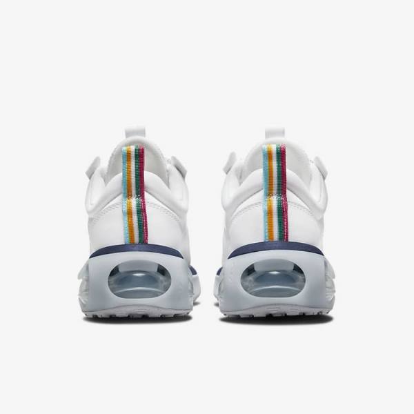 White / Blue / Platinum / Pink Nike Air Max 2021 Women's Sneakers | NK024SJL