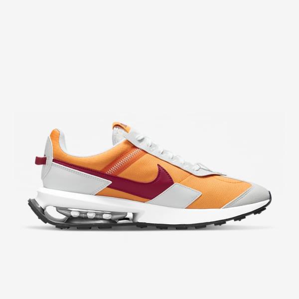 White / Burgundy Nike Air Max Pre-Day Men's Sneakers | NK260JAQ