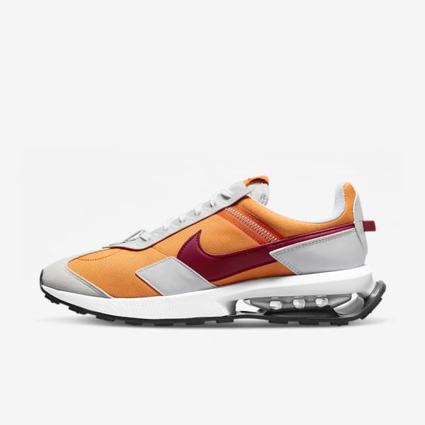 White / Burgundy Nike Air Max Pre-Day Men\'s Sneakers | NK260JAQ