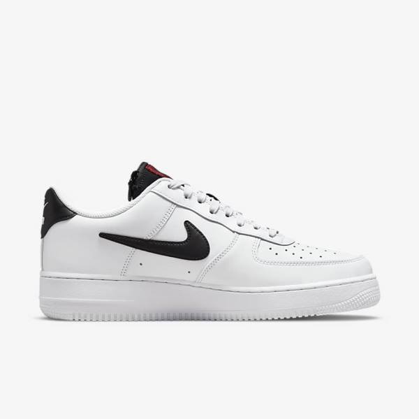 White / Burgundy / Red / Black Nike Air Force 1 07 Premium Men's Sneakers | NK873EMJ