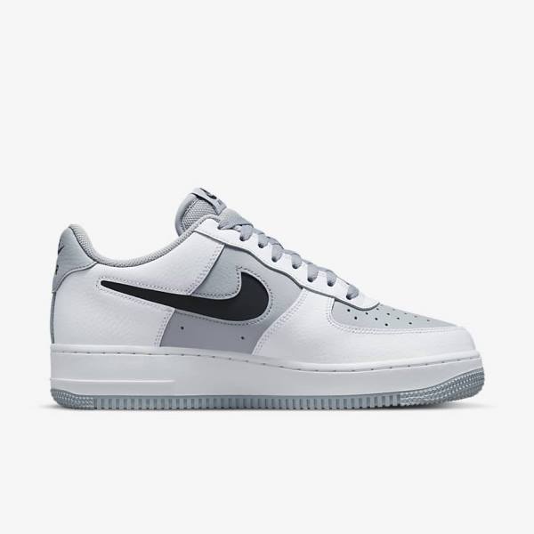 White / Grey / Black Nike Air Force 1 07 LV8 Men's Sneakers | NK968VDN