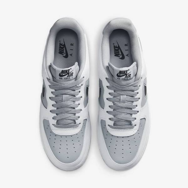 White / Grey / Black Nike Air Force 1 07 LV8 Men's Sneakers | NK968VDN