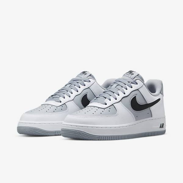 White / Grey / Black Nike Air Force 1 07 LV8 Men's Sneakers | NK968VDN