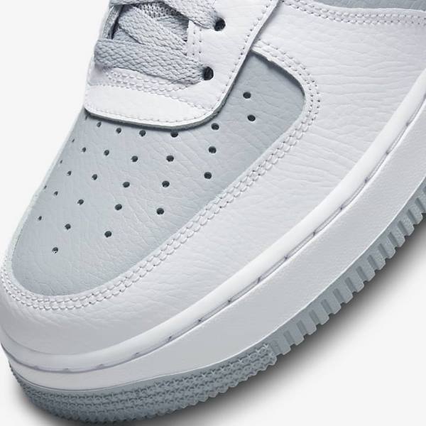 White / Grey / Black Nike Air Force 1 07 LV8 Men's Sneakers | NK968VDN