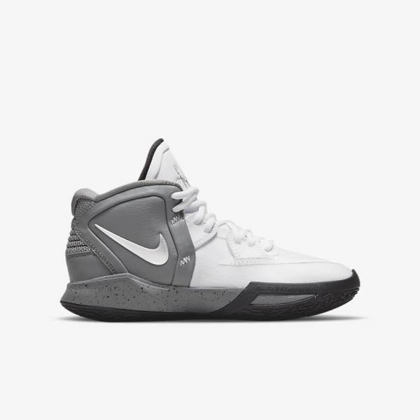 White / Grey / Black Nike Kyrie Infinity SE Older Kids' Basketball Shoes | NK046HLC