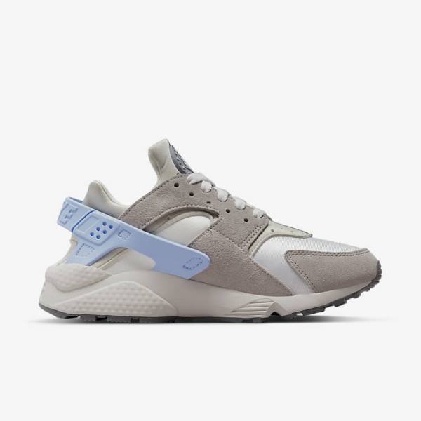 White / Grey Nike Air Huarache Women's Sneakers | NK803BYC