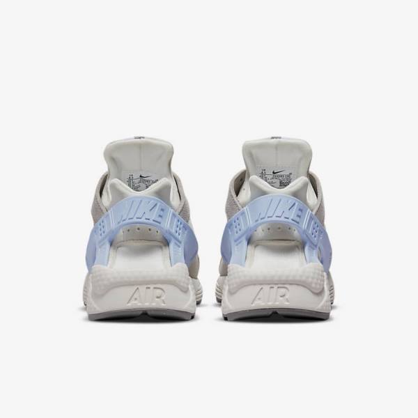 White / Grey Nike Air Huarache Women's Sneakers | NK803BYC