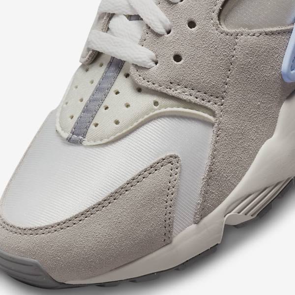 White / Grey Nike Air Huarache Women's Sneakers | NK803BYC