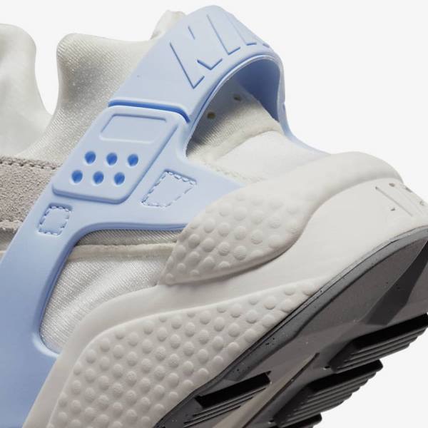 White / Grey Nike Air Huarache Women's Sneakers | NK803BYC