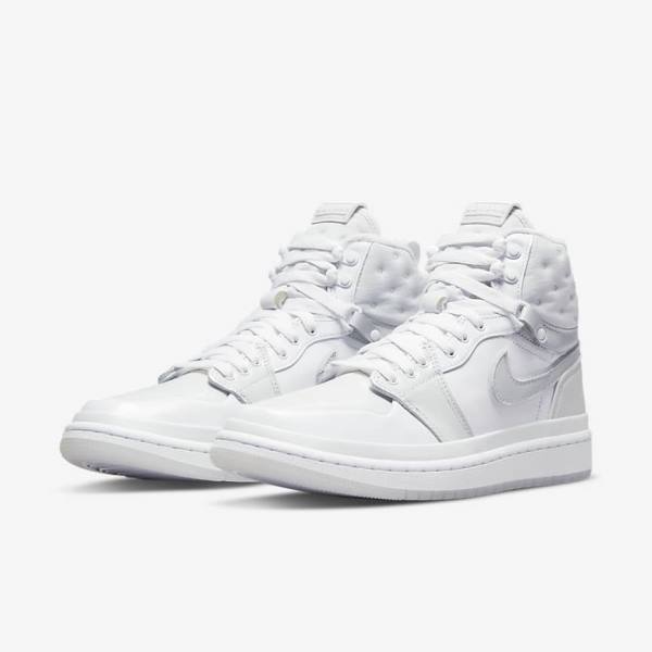 White / Grey Nike Air Jordan 1 Acclimate Women's Sneakers | NK609TSH