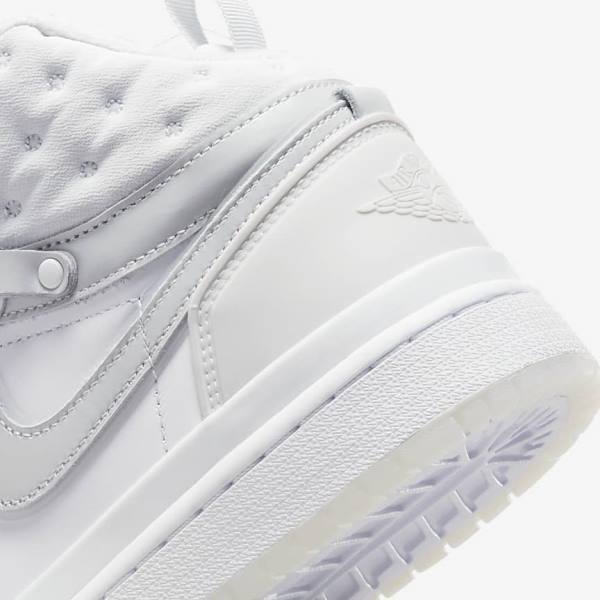 White / Grey Nike Air Jordan 1 Acclimate Women's Sneakers | NK609TSH