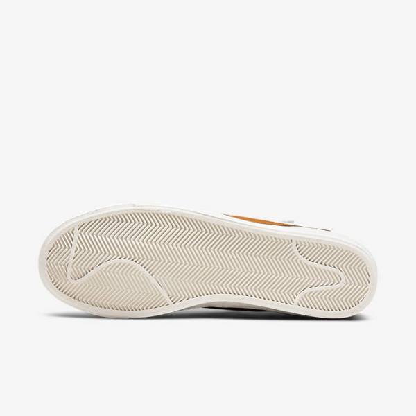 White / Grey / Orange Nike Blazer Low 77 Jumbo Men's Sneakers | NK621TXO