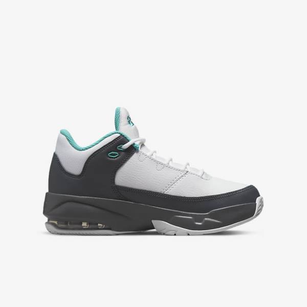 White / Grey / Turquoise Nike Jordan Max Aura 3 Older Kids' Jordan Shoes | NK936VLY