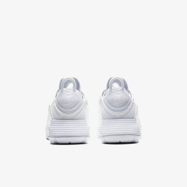 White / Grey / White Nike Air Max 2090 Older Kids' Sneakers | NK945GTH