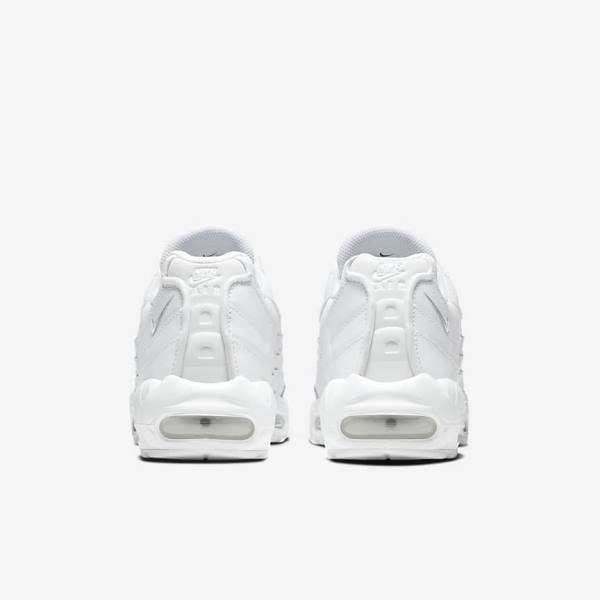 White / Grey / White Nike Air Max 95 Essential Men's Sneakers | NK903CLT