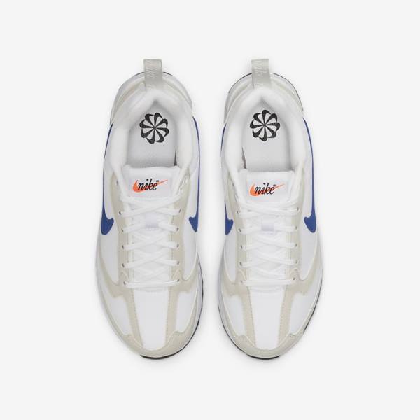 White / Light Beige / Black / Royal Nike Air Max Dawn Older Kids' Sneakers | NK983FHJ