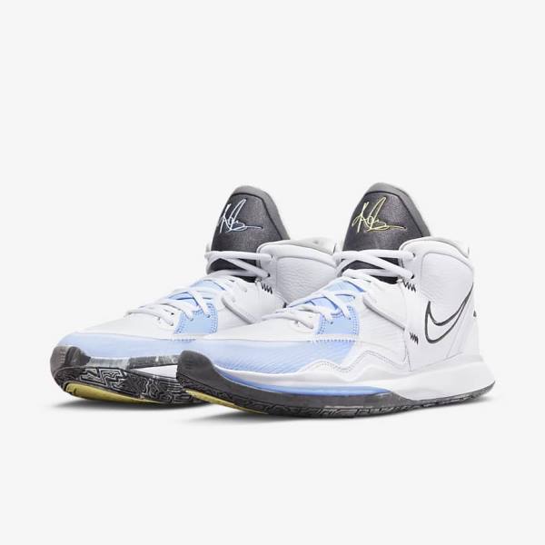 White / Light Blue / Grey Nike Kyrie Infinity Men's Basketball Shoes | NK831LVU