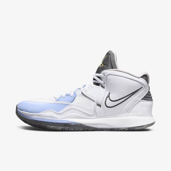 White / Light Blue / Grey Nike Kyrie Infinity Men\'s Basketball Shoes | NK831LVU