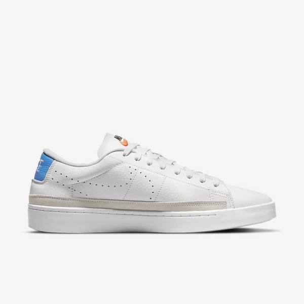 White / Light Blue / White Nike Blazer Low X Men's Sneakers | NK460RSQ