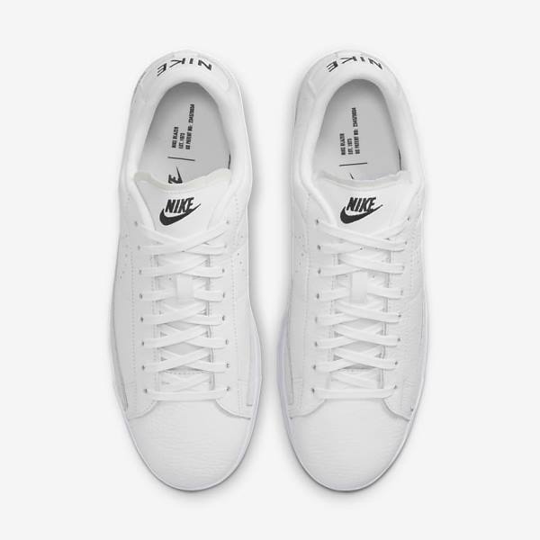 White / Light Brown / Black Nike Blazer Low X Men's Sneakers | NK527TMD