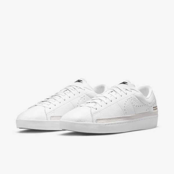 White / Light Brown / Black Nike Blazer Low X Men's Sneakers | NK527TMD