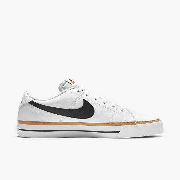 White / Light Brown / Black Nike NikeCourt Legacy Men's Sneakers | NK520ZJT