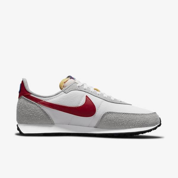 White / Light Grey / Royal / Red Nike Waffle Trainer 2 Men's Sneakers | NK540IQR