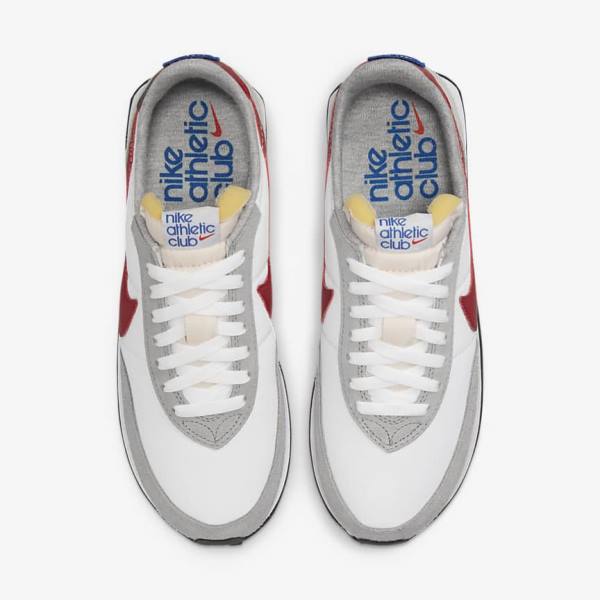 White / Light Grey / Royal / Red Nike Waffle Trainer 2 Men's Sneakers | NK540IQR