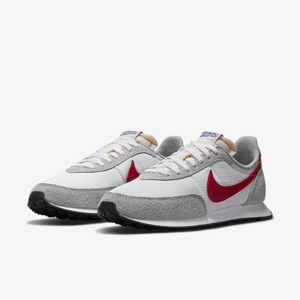 White / Light Grey / Royal / Red Nike Waffle Trainer 2 Men's Sneakers | NK540IQR