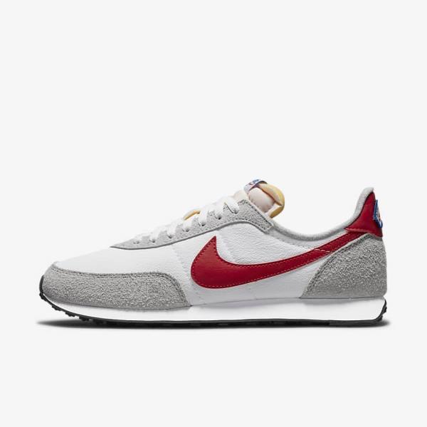 White / Light Grey / Royal / Red Nike Waffle Trainer 2 Men\'s Sneakers | NK540IQR