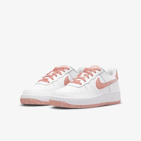 White / Light Nike Air Force 1 LV8 Older Kids' Sneakers | NK172REB