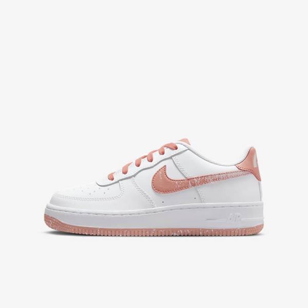 White / Light Nike Air Force 1 LV8 Older Kids\' Sneakers | NK172REB