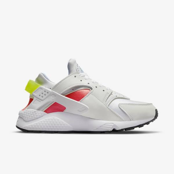 White / Light Red / Black Nike Air Huarache Women's Sneakers | NK102XIN