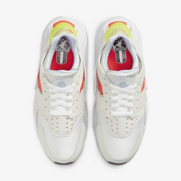 White / Light Red / Black Nike Air Huarache Women's Sneakers | NK102XIN