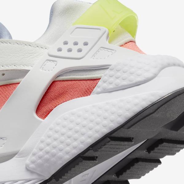 White / Light Red / Black Nike Air Huarache Women's Sneakers | NK102XIN