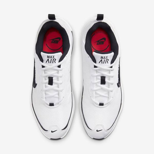 White / Light Red / Black Nike Air Max AP Men's Sneakers | NK437SLK