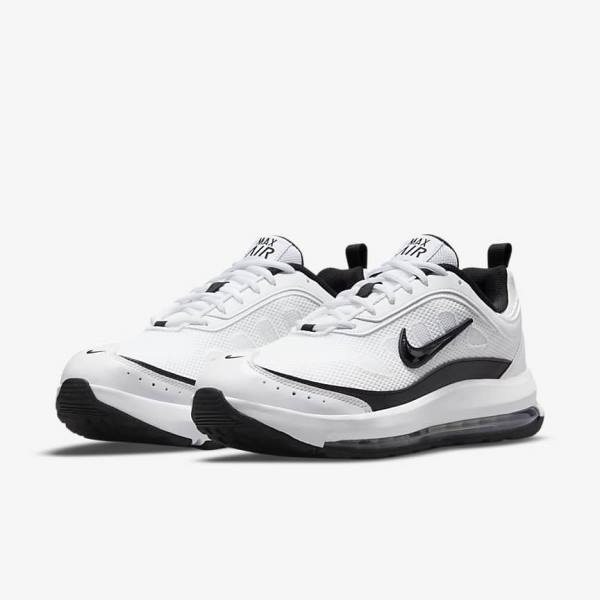 White / Light Red / Black Nike Air Max AP Men's Sneakers | NK437SLK